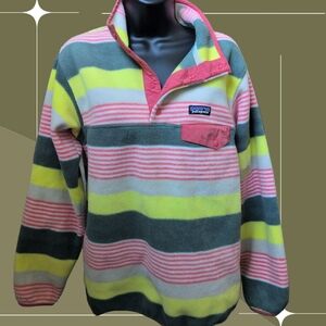✨ Patagonia Painted Fitz Snap-t Synchilla Size M
